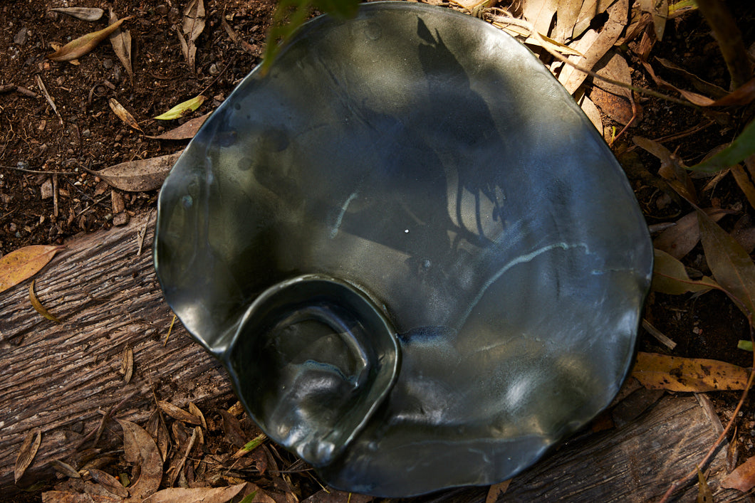 Oyster Platter, Charcoal black